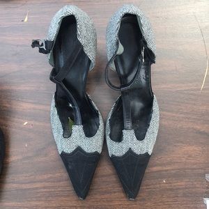 T-Strap John Galliano Houndstooth Heel